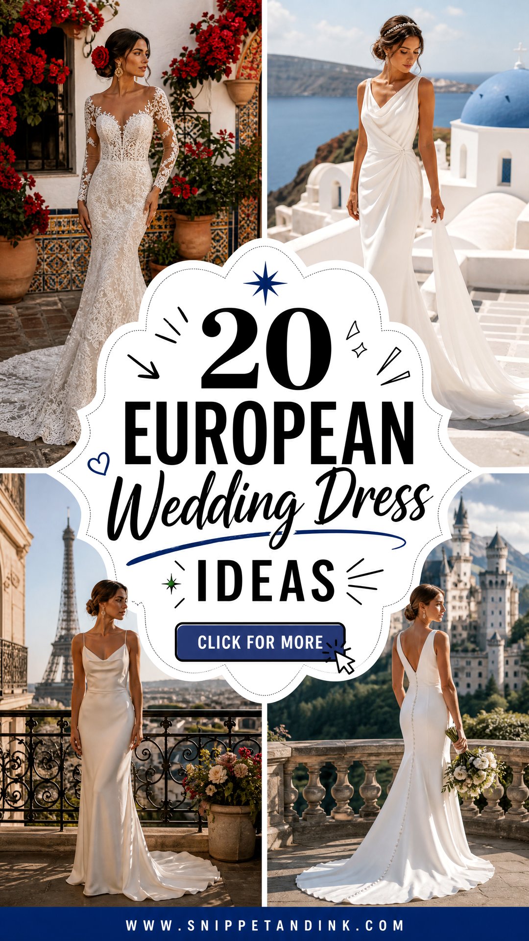 20 European Wedding Dress Ideas for Timeless Destination Style - 20 European Wedding Dress Ideas for Timeless Destination Style