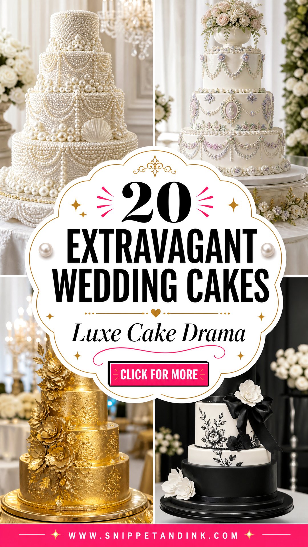 20 Extravagant Wedding Cakes Luxe Designs to Wow Guests - 20 Extravagant Wedding Cakes: Luxe Designs to Wow Guests