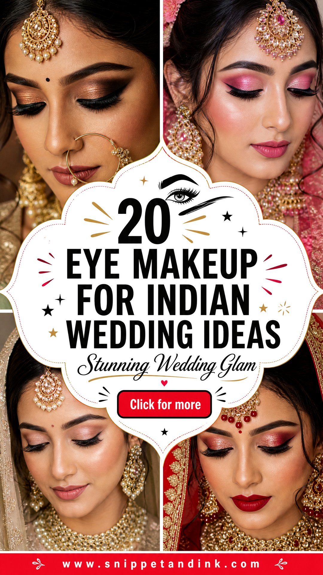 20 Eye Makeup for Indian Wedding Ideas Stunning Glam - 20 Eye Makeup for Indian Wedding Ideas: Stunning Glam