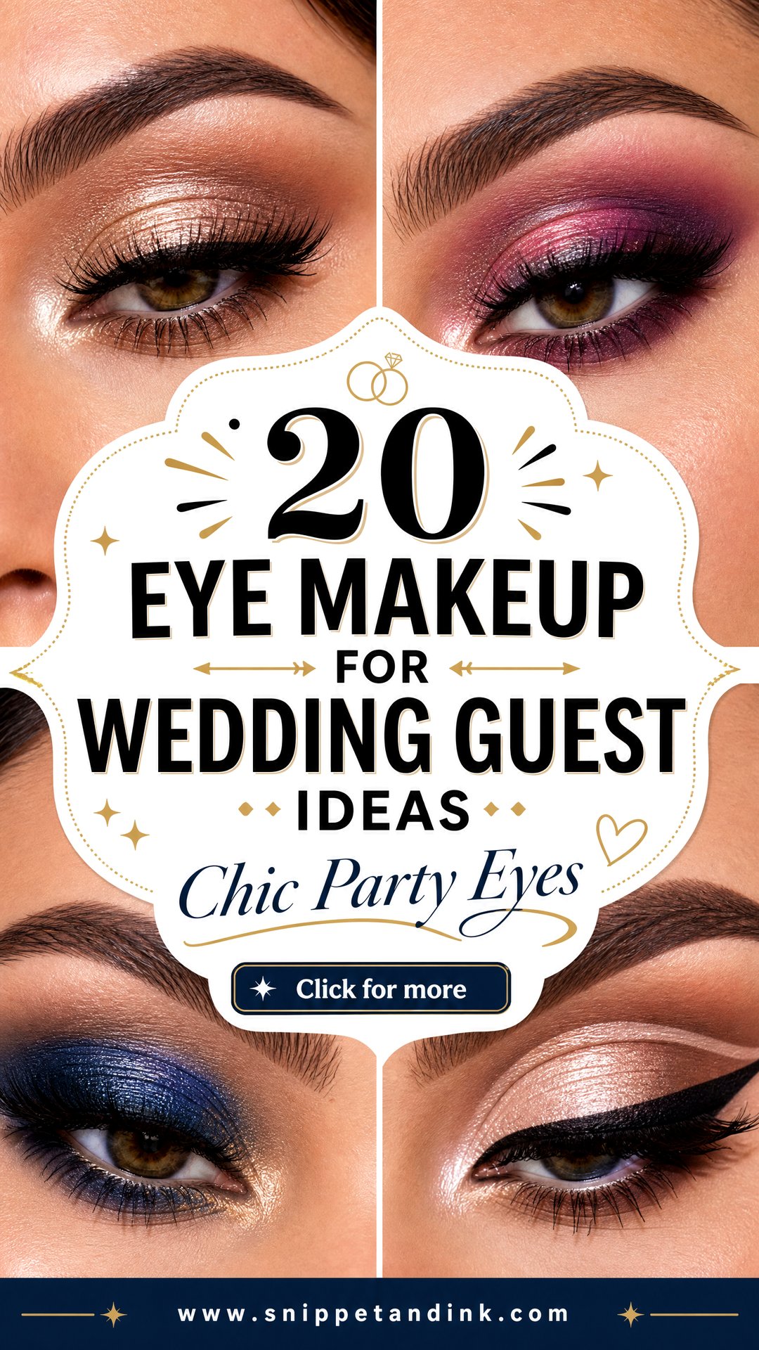 20 Eye Makeup for Wedding Guest Ideas Chic Party Looks - 20 Eye Makeup for Wedding Guest Ideas: Chic Party Looks