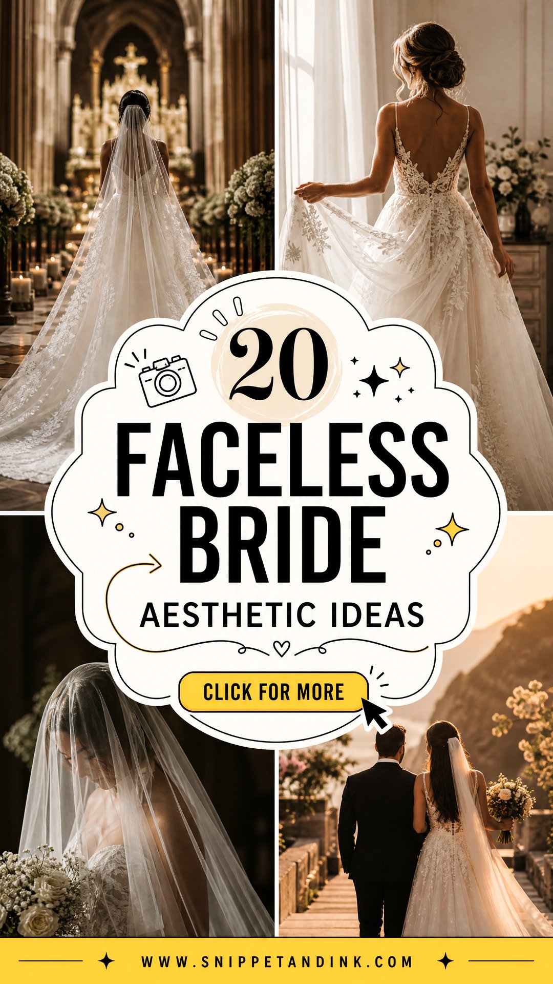 20 Faceless Bride Aesthetic Ideas for Mysterious Wedding Photos - 20 Faceless Bride Aesthetic Ideas for Mysterious Wedding Photos