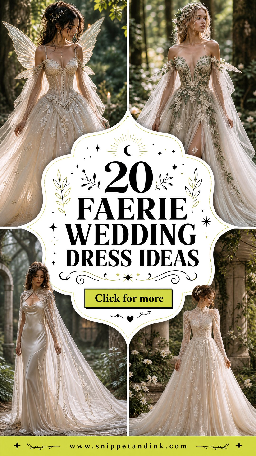 20 Faerie Wedding Dress Ideas for a Spellbinding Bridal Look - 20 Faerie Wedding Dress Ideas for a Spellbinding Bridal Look