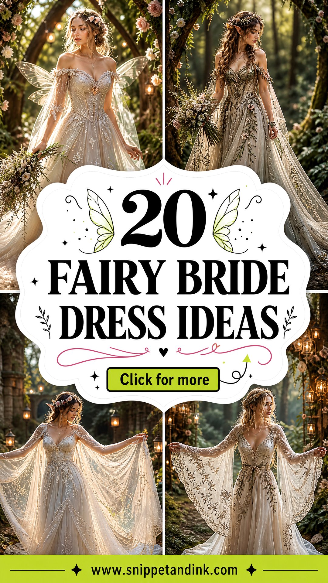 20 Fairy Bride Dress Ideas for an Enchanting Wedding Day - 20 Fairy Bride Dress Ideas for an Enchanting Wedding Day
