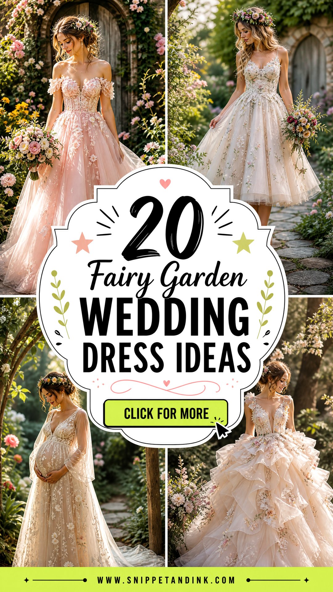 20 Fairy Garden Wedding Dress Ideas for Enchanted Outdoor Vows - 20 Fairy Garden Wedding Dress Ideas for Enchanted Outdoor Vows