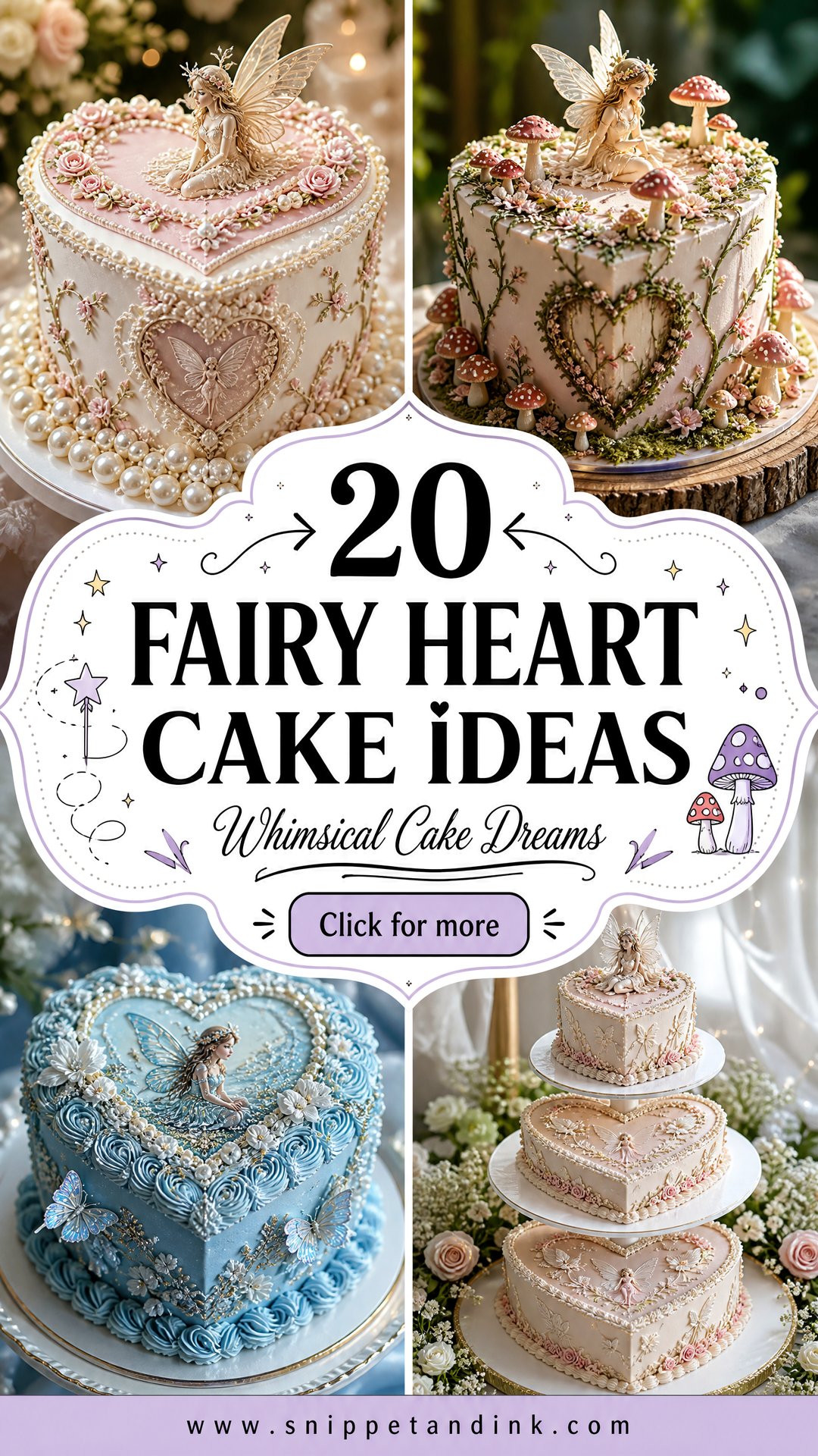 20 Fairy Heart Cake Ideas for Wedding Whimsical Picks - 20 Fairy Heart Cake Ideas for Wedding: Whimsical Picks