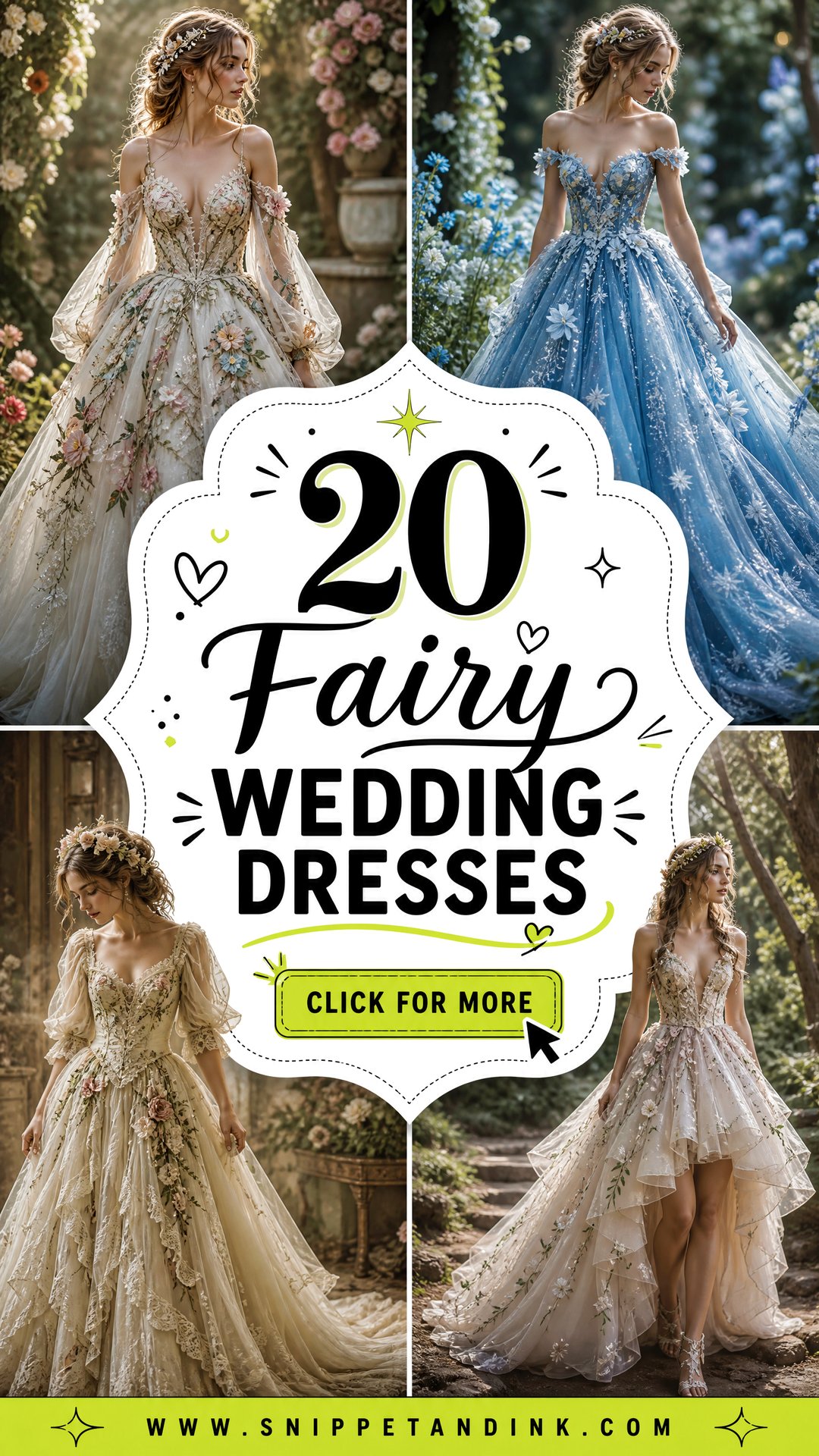 20 Fairy Wedding Dresses for a Truly Enchanting Bridal Look - 20 Fairy Wedding Dresses for a Truly Enchanting Bridal Look
