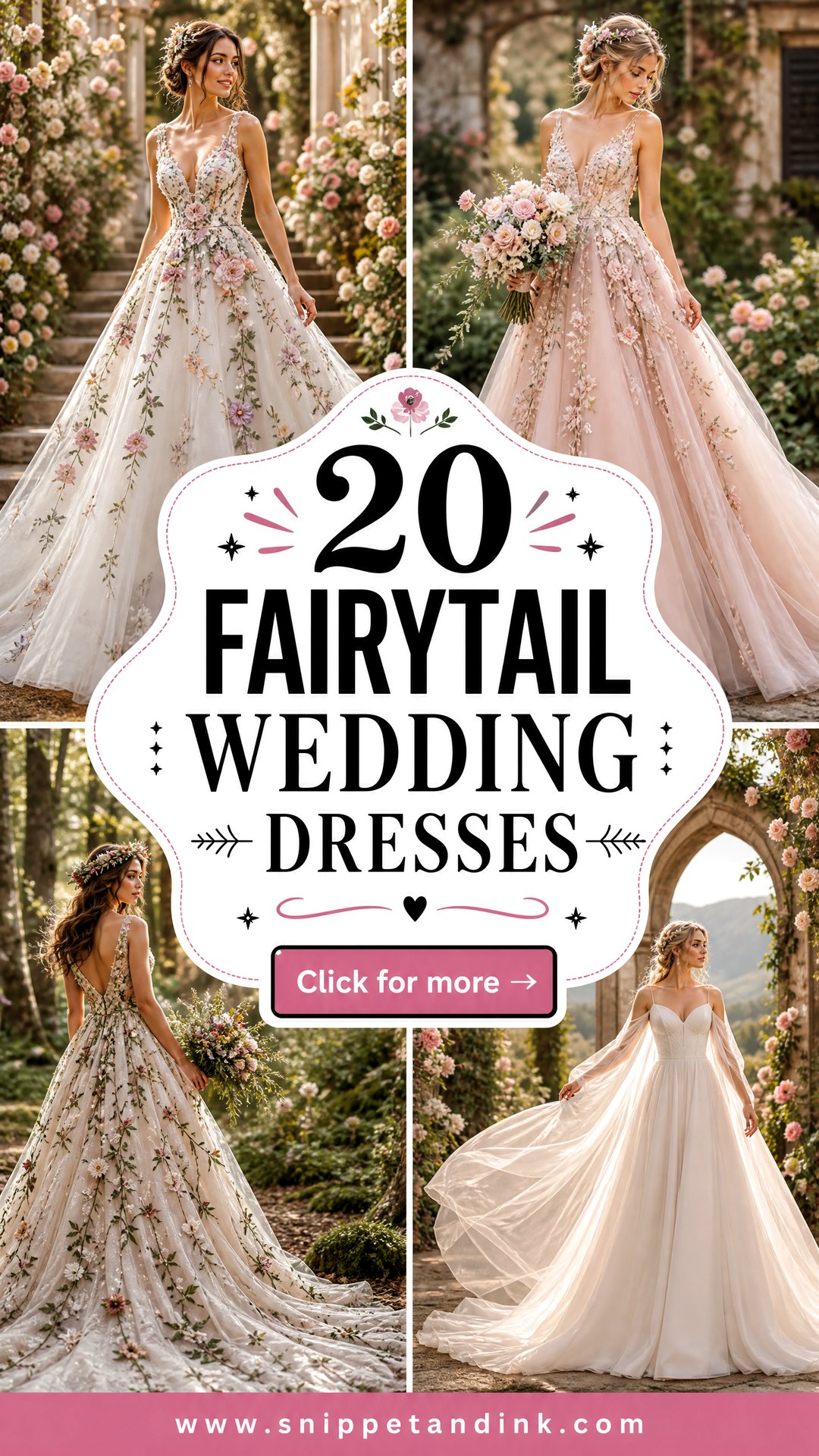 20 Fairytail Wedding Dresses Dreamy Gowns for Enchanted Brides - 20 Fairytail Wedding Dresses: Dreamy Gowns for Enchanted Brides