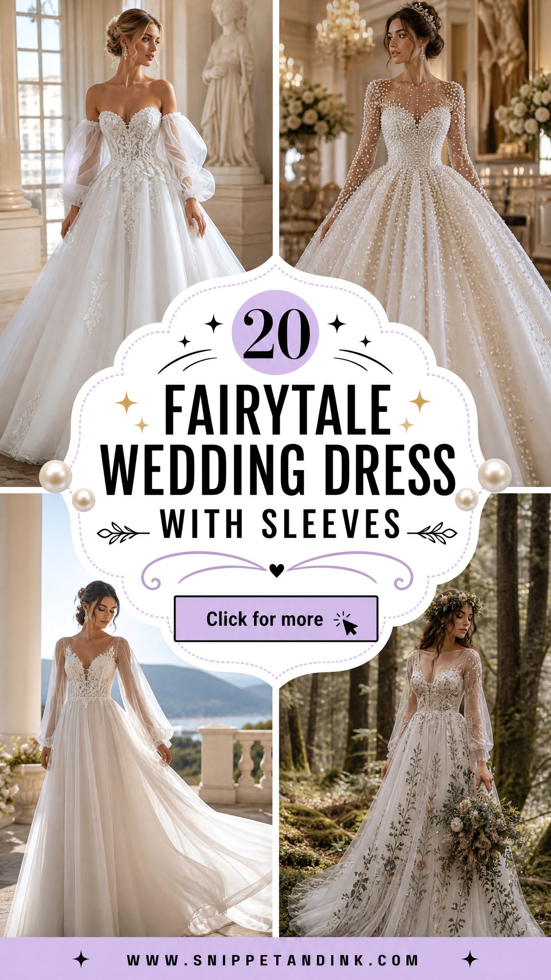 20 Fairytale Wedding Dress with Sleeves Elegant Looks for Brides - 20 Fairytale Wedding Dress with Sleeves: Elegant Looks for Brides