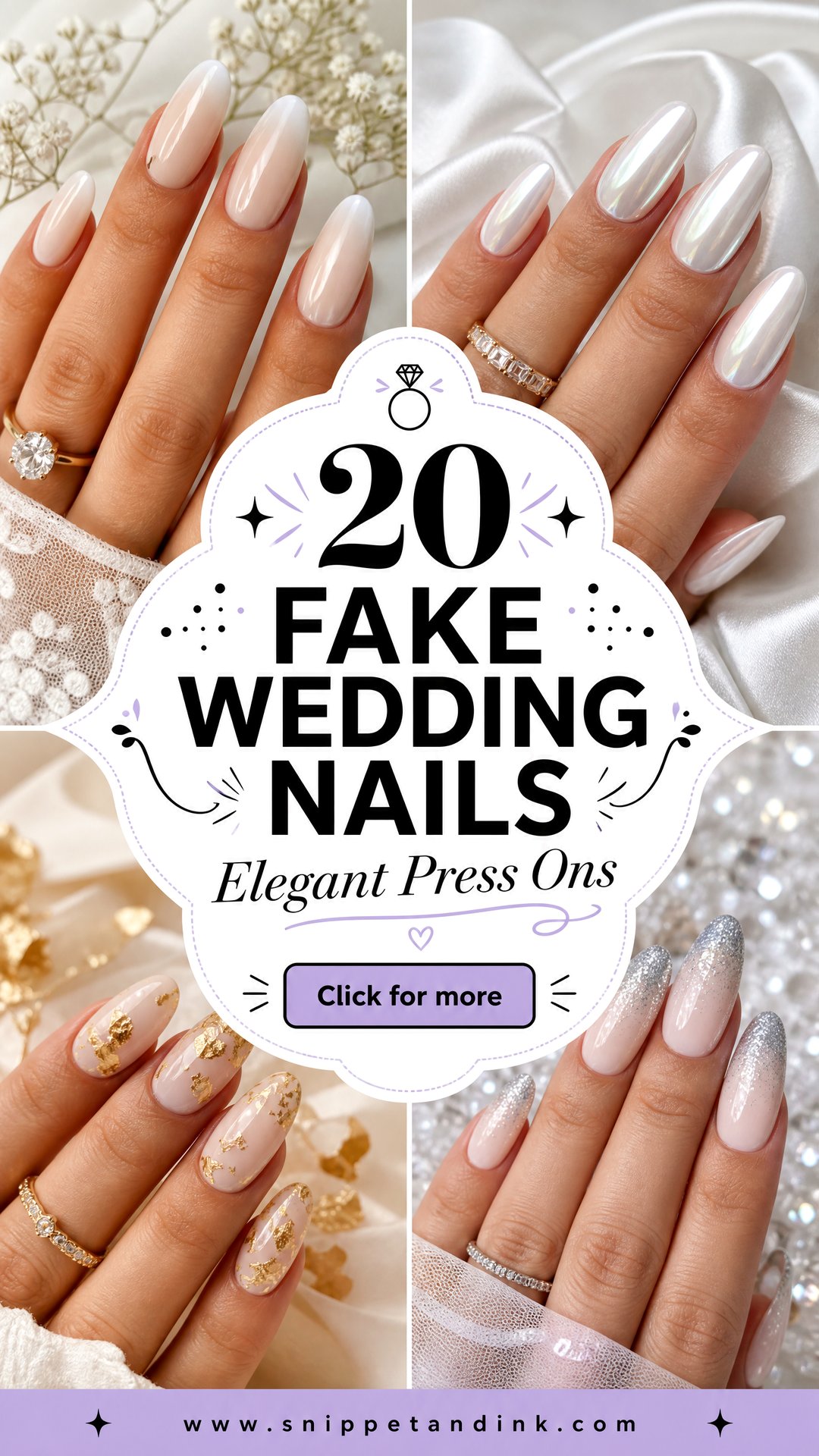 20 Fake Wedding Nails Elegant Press-On Ideas for Brides - 20 Fake Wedding Nails: Elegant Press-On Ideas for Brides