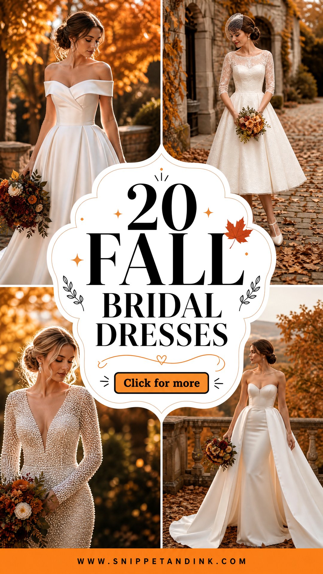 20 Fall Bridal Dresses Cozy Elegant Styles for Autumn Brides - 20 Fall Bridal Dresses: Cozy, Elegant Styles for Autumn Brides