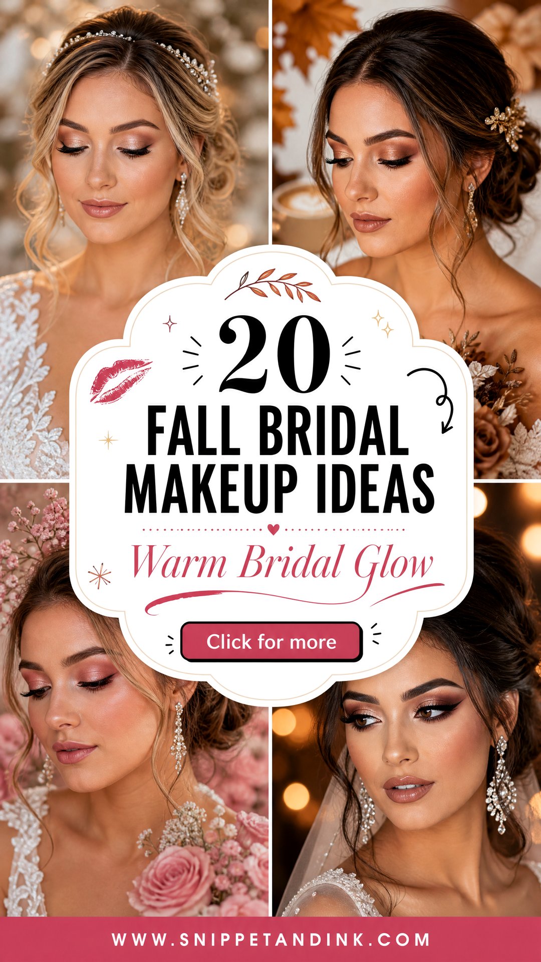 20 Fall Bridal Makeup Ideas Warm Looks for Autumn Brides - 20 Fall Bridal Makeup Ideas: Warm Looks for Autumn Brides
