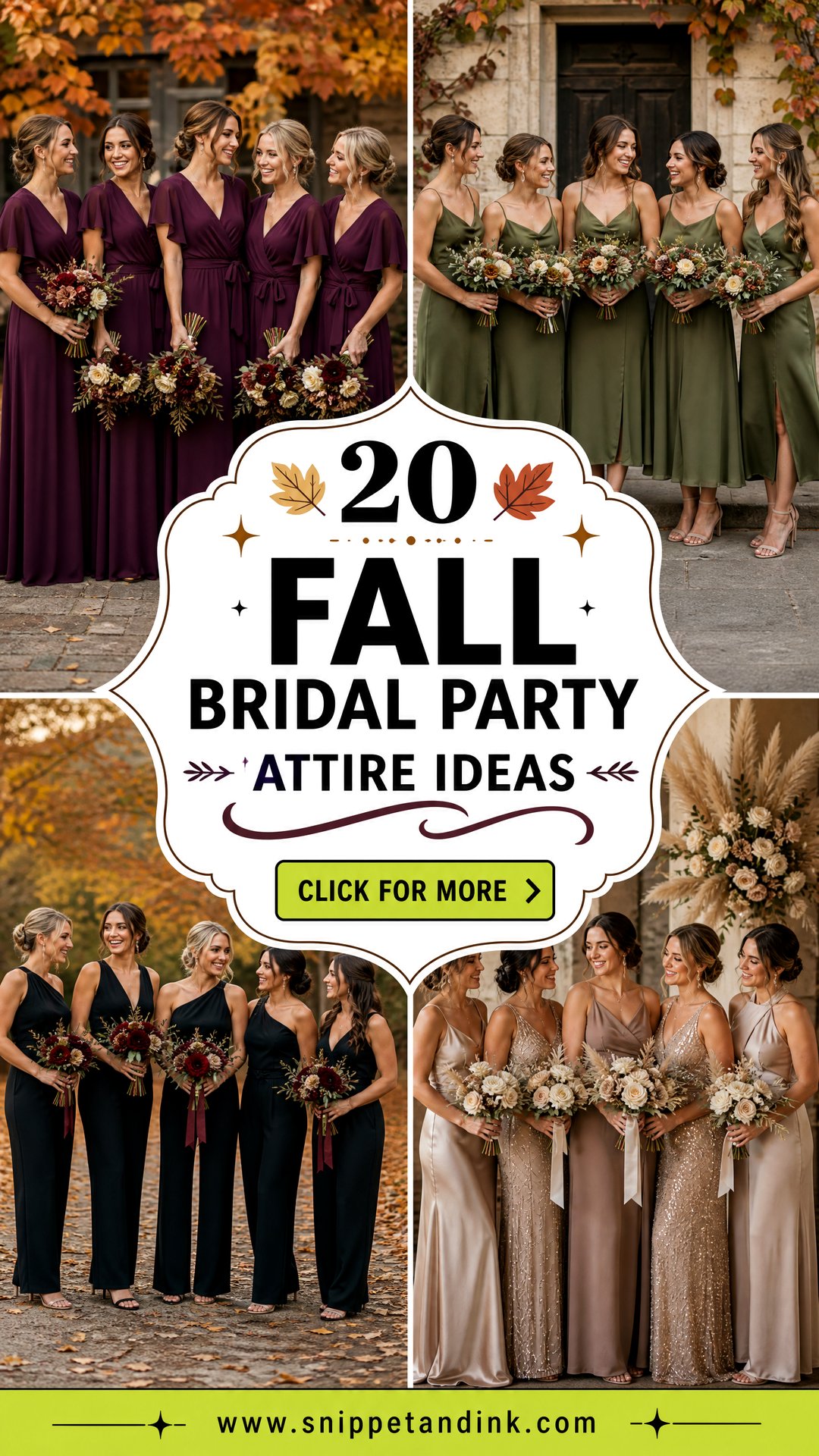 20 Fall Bridal Party Attire Ideas Chic Looks for Autumn - 20 Fall Bridal Party Attire Ideas: Chic Looks for Autumn