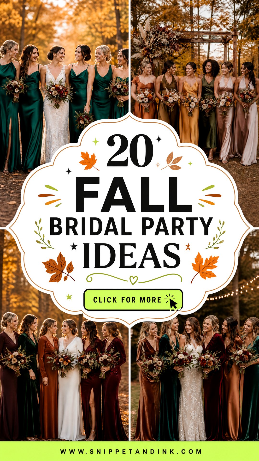 20 Fall Bridal Party Ideas Chic Autumn Celebration Inspiration - 20 Fall Bridal Party Ideas: Chic Autumn Celebration Inspiration