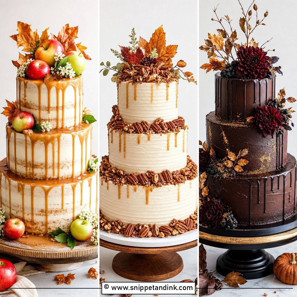 20 Fall Wedding Cakes Stunning Autumn Designs to Love Now