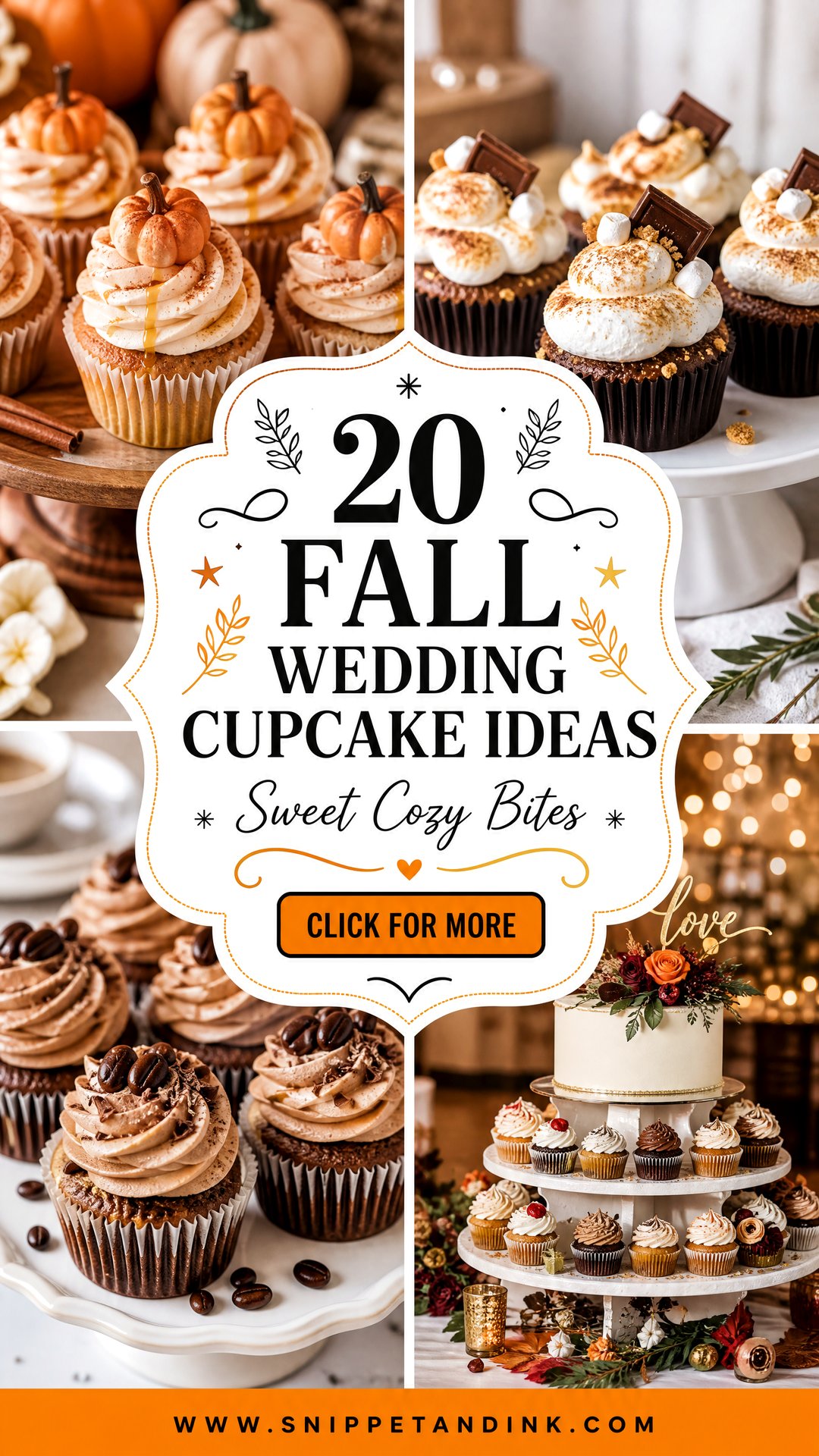 20 Fall Wedding Cupcake Ideas Cozy Designs Guests Love - 20 Fall Wedding Cupcake Ideas: Cozy Designs Guests Love