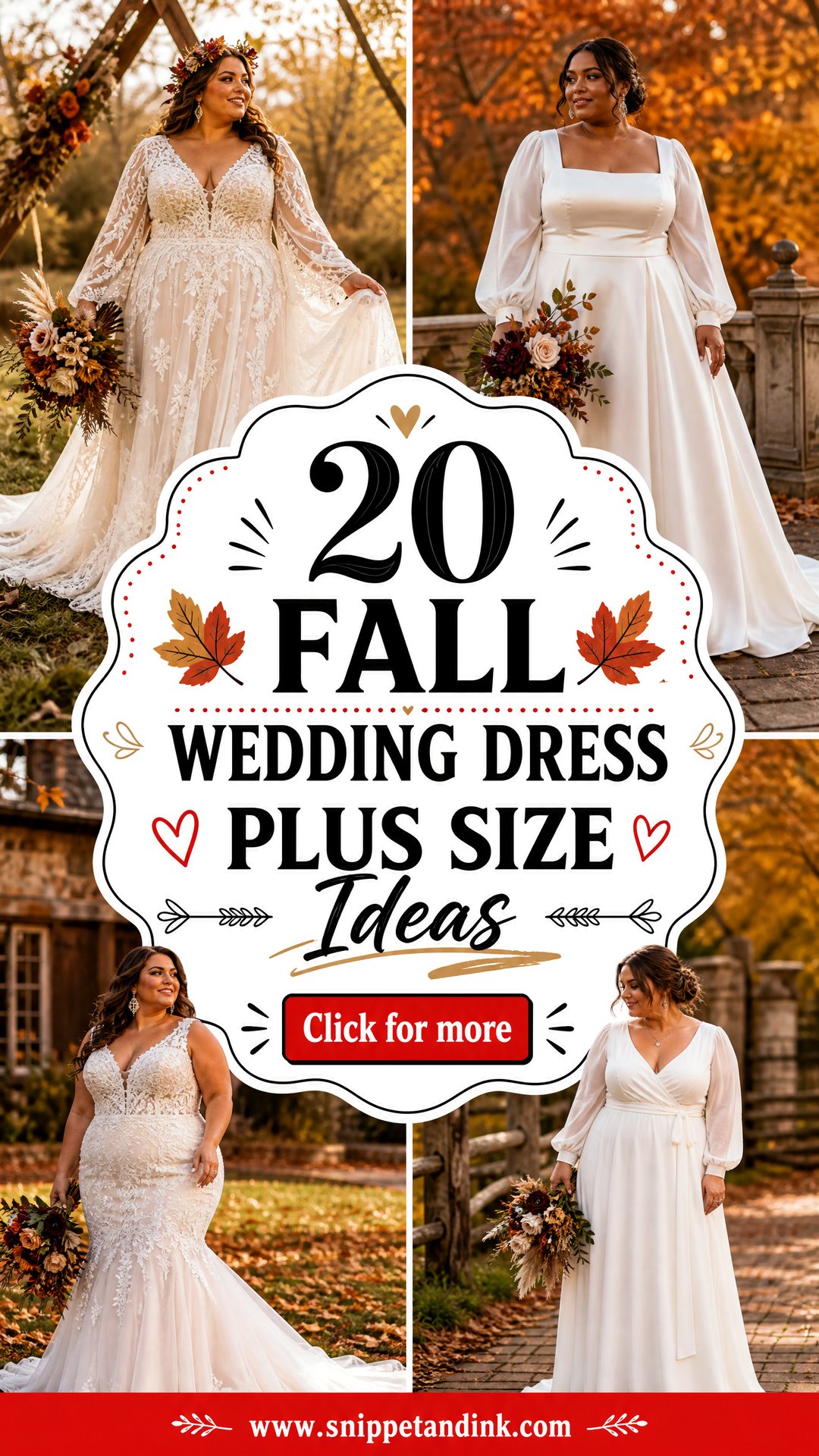 20 Fall Wedding Dress Plus Size Ideas Flattering Autumn Styles - 20 Fall Wedding Dress Plus Size Ideas: Flattering Autumn Styles