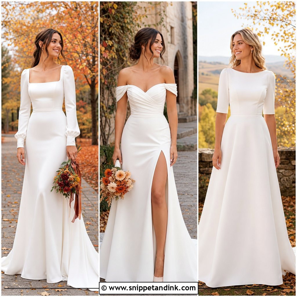 20 Fall Wedding Dress Sleeves: Elegant Gowns for Autumn Brides
