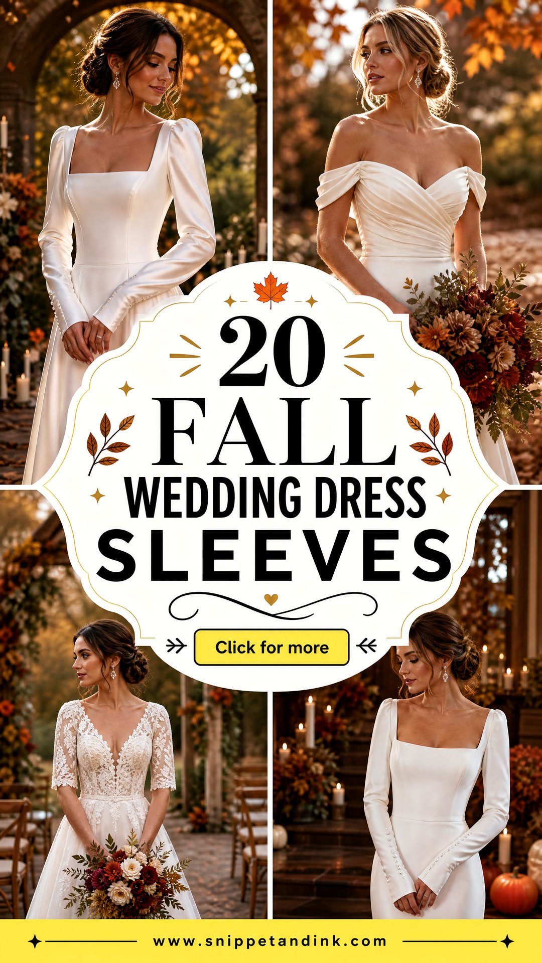 20 Fall Wedding Dress Sleeves Elegant Gowns for Autumn Brides - 20 Fall Wedding Dress Sleeves: Elegant Gowns for Autumn Brides