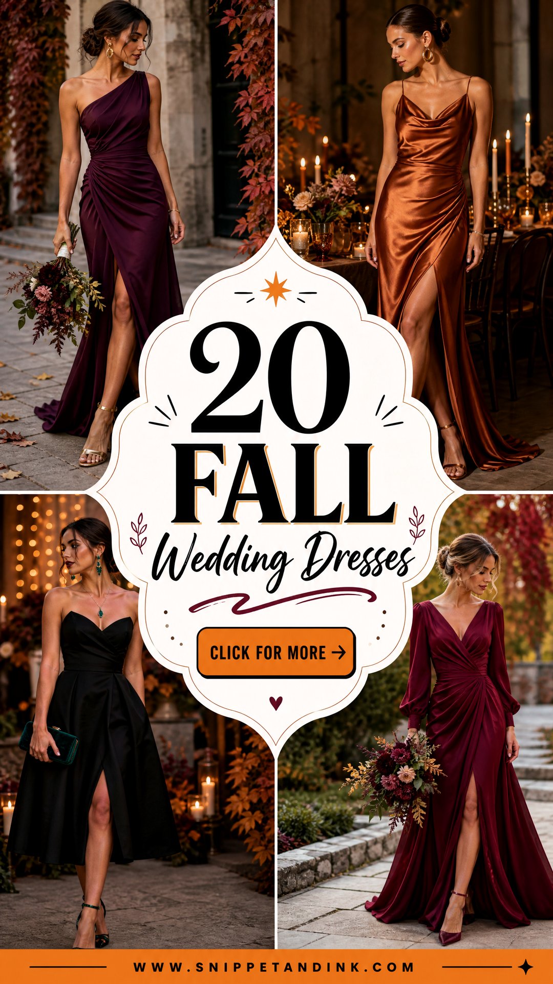 20 Fall Wedding Dresses for Cozy and Elegant Autumn Brides - 20 Fall Wedding Dresses for Cozy and Elegant Autumn Brides