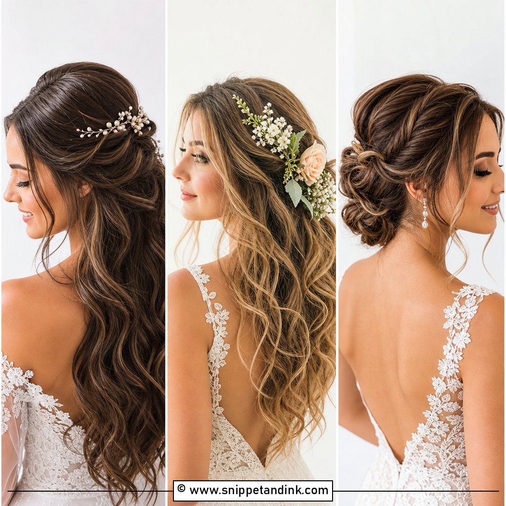 20 Fall Wedding Hairstyles Cozy Looks for Autumn I Dos