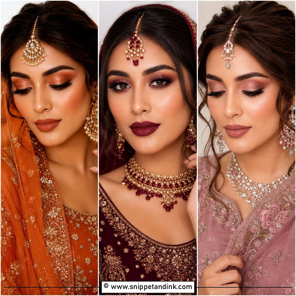 20 Fall Wedding Makeup for Bride Brown Eyes Warm Glow