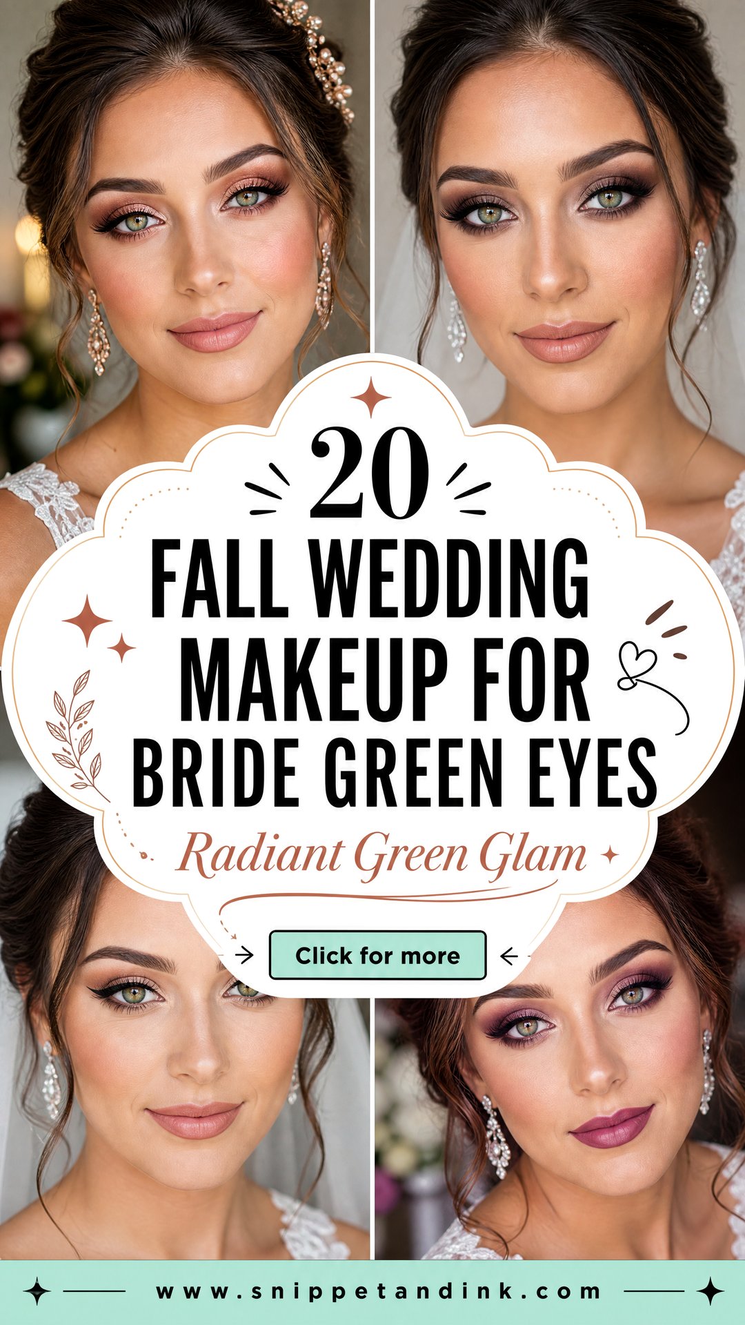 20 Fall Wedding Makeup for Bride Green Eyes Radiant Looks - 20 Fall Wedding Makeup for Bride Green Eyes: Radiant Looks