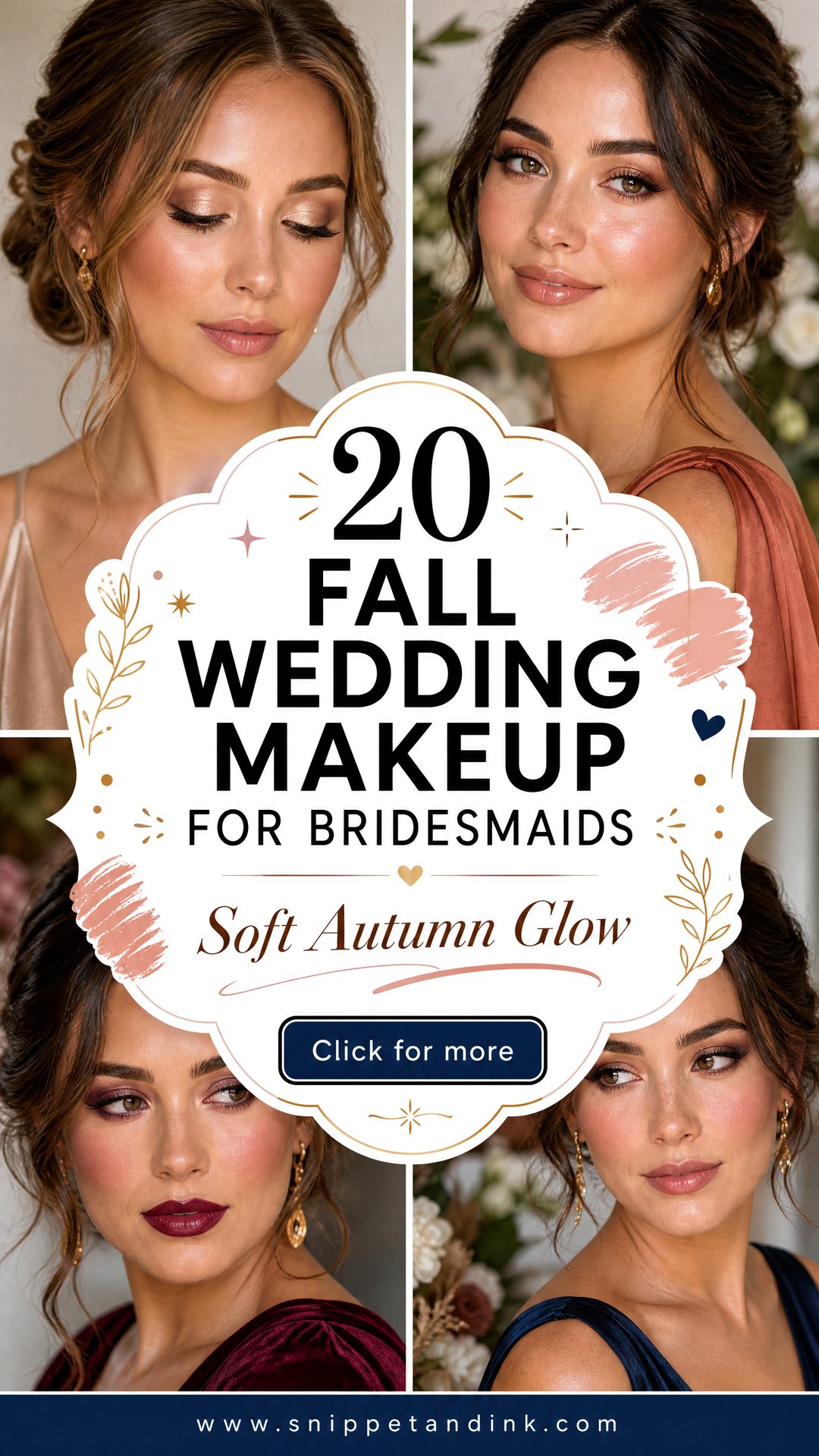 20 Fall Wedding Makeup for Bridesmaids Soft Autumn Looks - 20 Fall Wedding Makeup for Bridesmaids: Soft Autumn Looks
