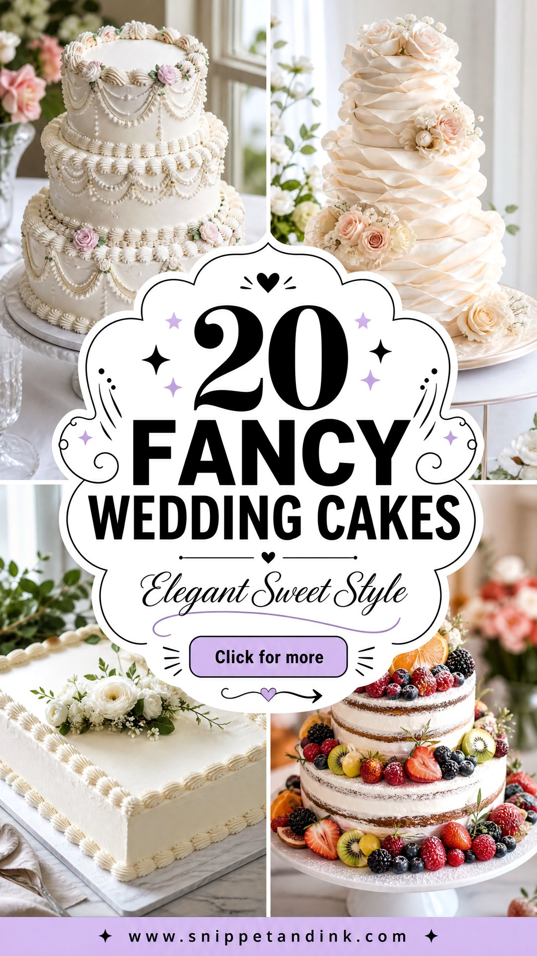 20 Fancy Wedding Cakes Elegant Designs for Stylish Couples - 20 Fancy Wedding Cakes: Elegant Designs for Stylish Couples