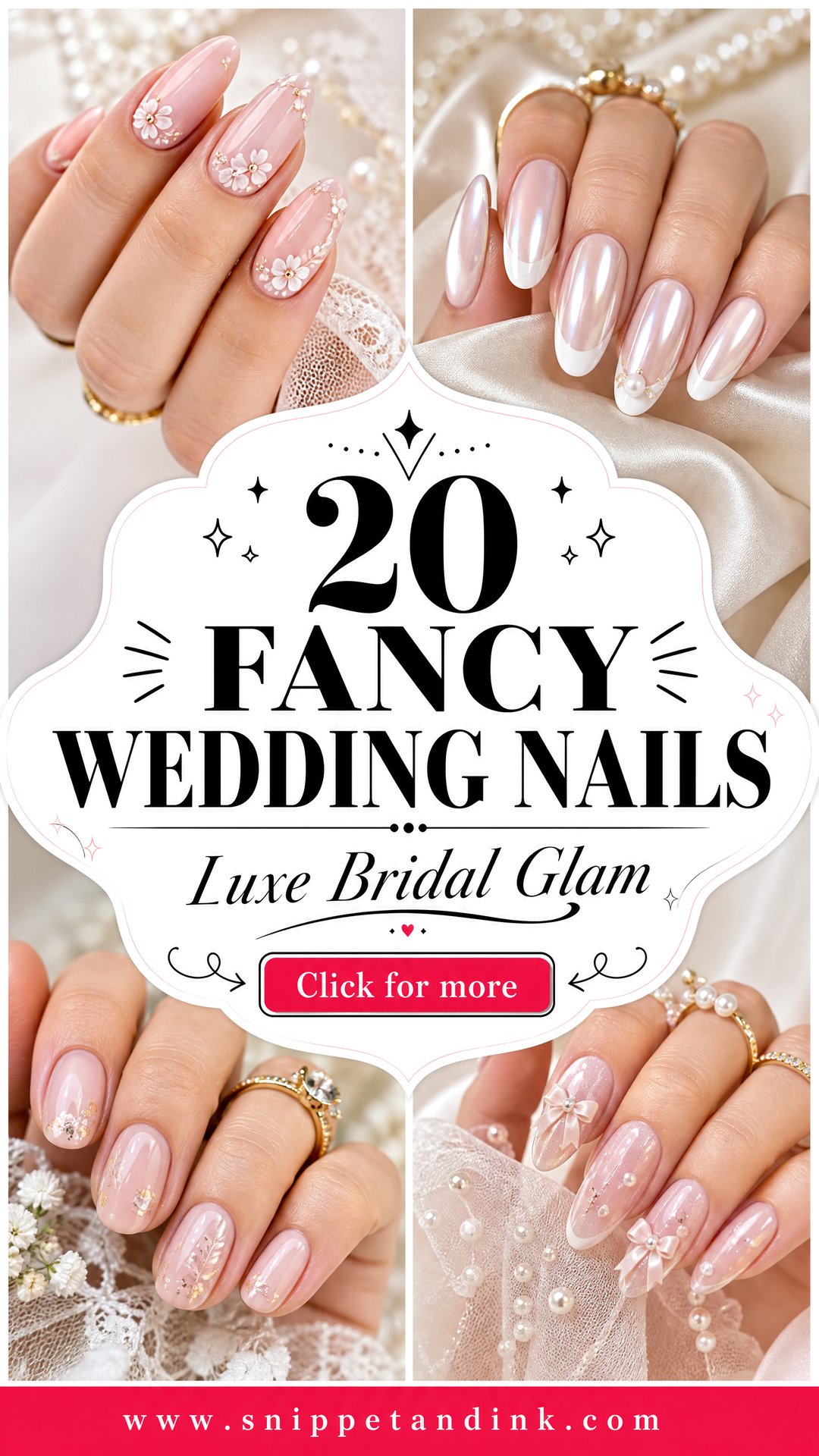 20 Fancy Wedding Nails Luxe Ideas for Glam Brides Now - 20 Fancy Wedding Nails: Luxe Ideas for Glam Brides Now