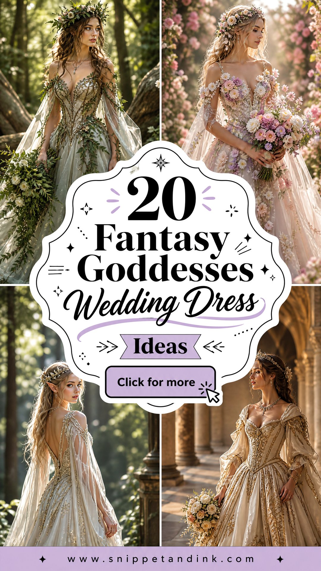 20 Fantasy Goddesses Wedding Dress Ideas for Mythic Bridal Magic - 20 Fantasy Goddesses Wedding Dress Ideas for Mythic Bridal Magic