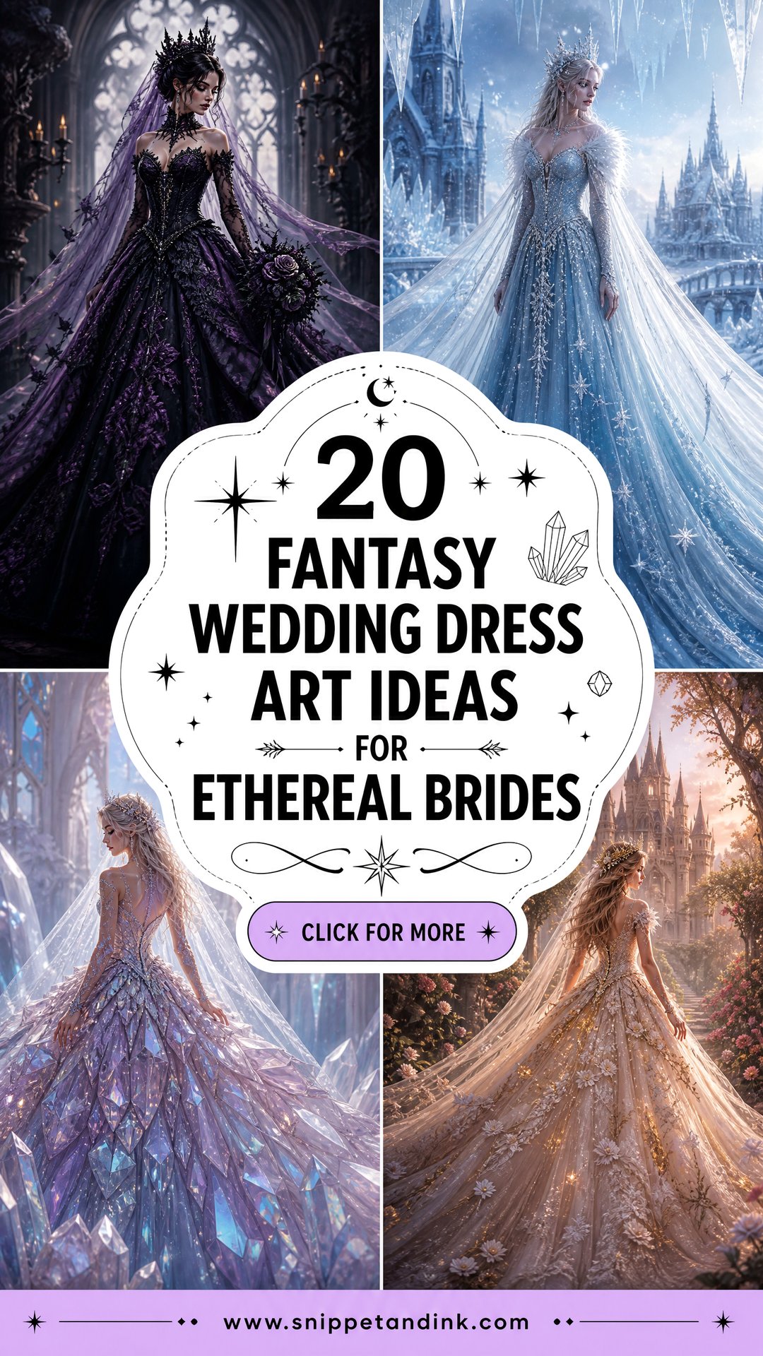 20 Fantasy Wedding Dress Art Ideas for Ethereal Brides - 20 Fantasy Wedding Dress Art Ideas for Ethereal Brides