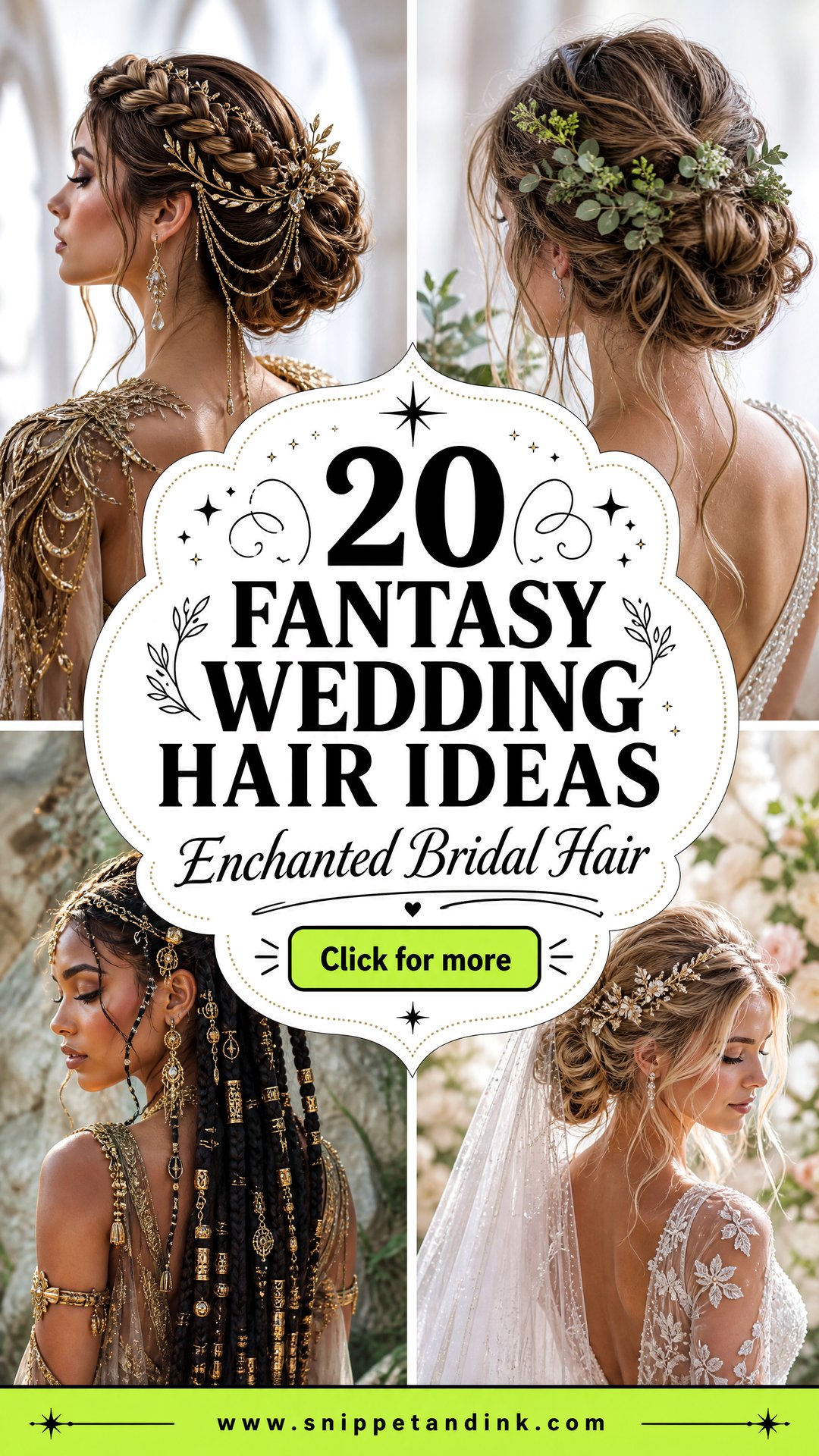 20 Fantasy Wedding Hair Ideas for Enchanted Brides - 20 Fantasy Wedding Hair Ideas for Enchanted Brides