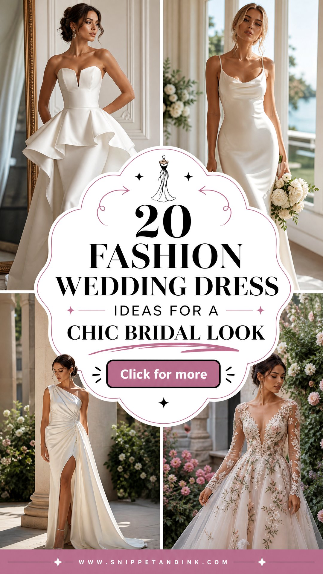 20 Fashion Wedding Dress Ideas for a Chic Bridal Look - 20 Fashion Wedding Dress Ideas for a Chic Bridal Look