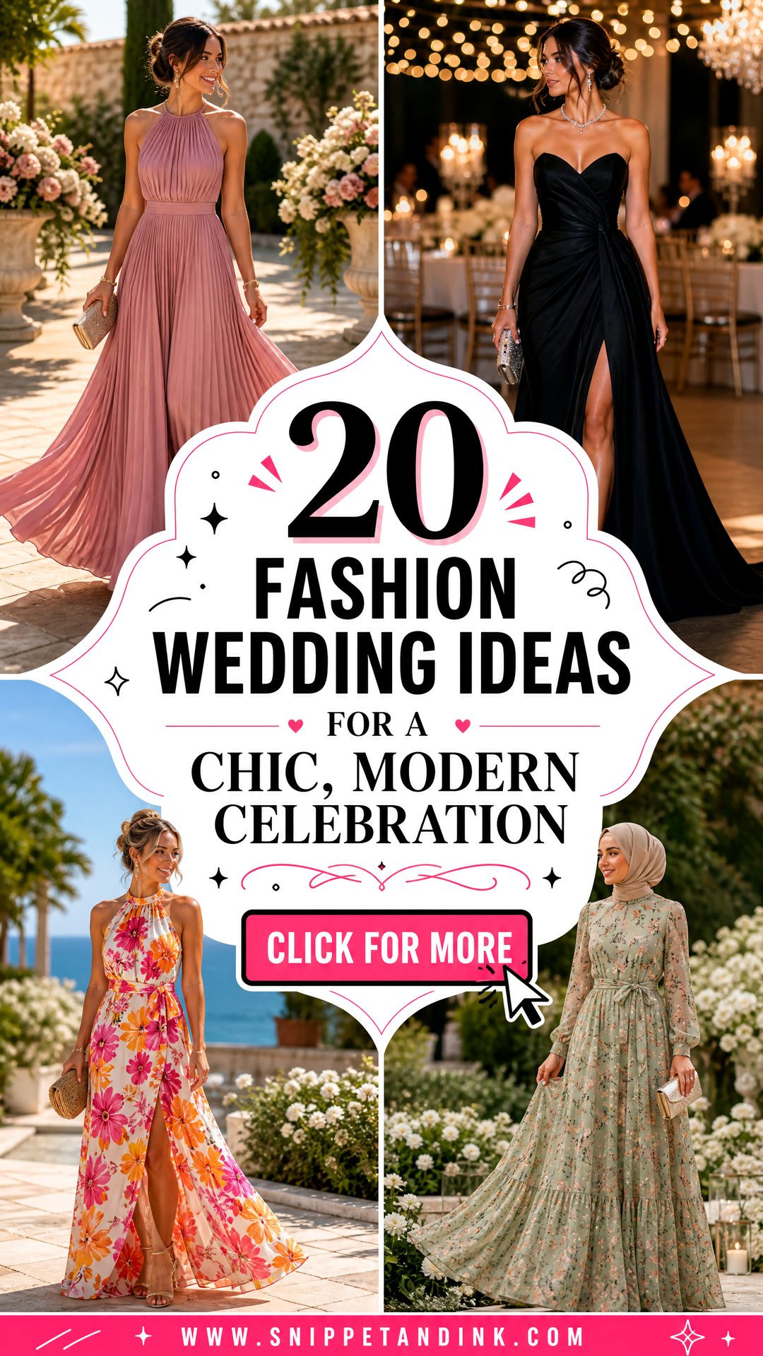 20 Fashion Wedding Ideas for a Chic Modern Celebration - 20 Fashion Wedding Ideas for a Chic, Modern Celebration