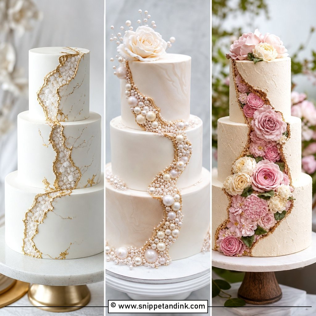 20 Fault Line Cakes for Wedding Chic Designs Guests Love