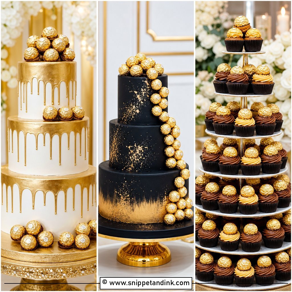 20 Ferrero Rocher Cake Decorating Ideas for Wedding
