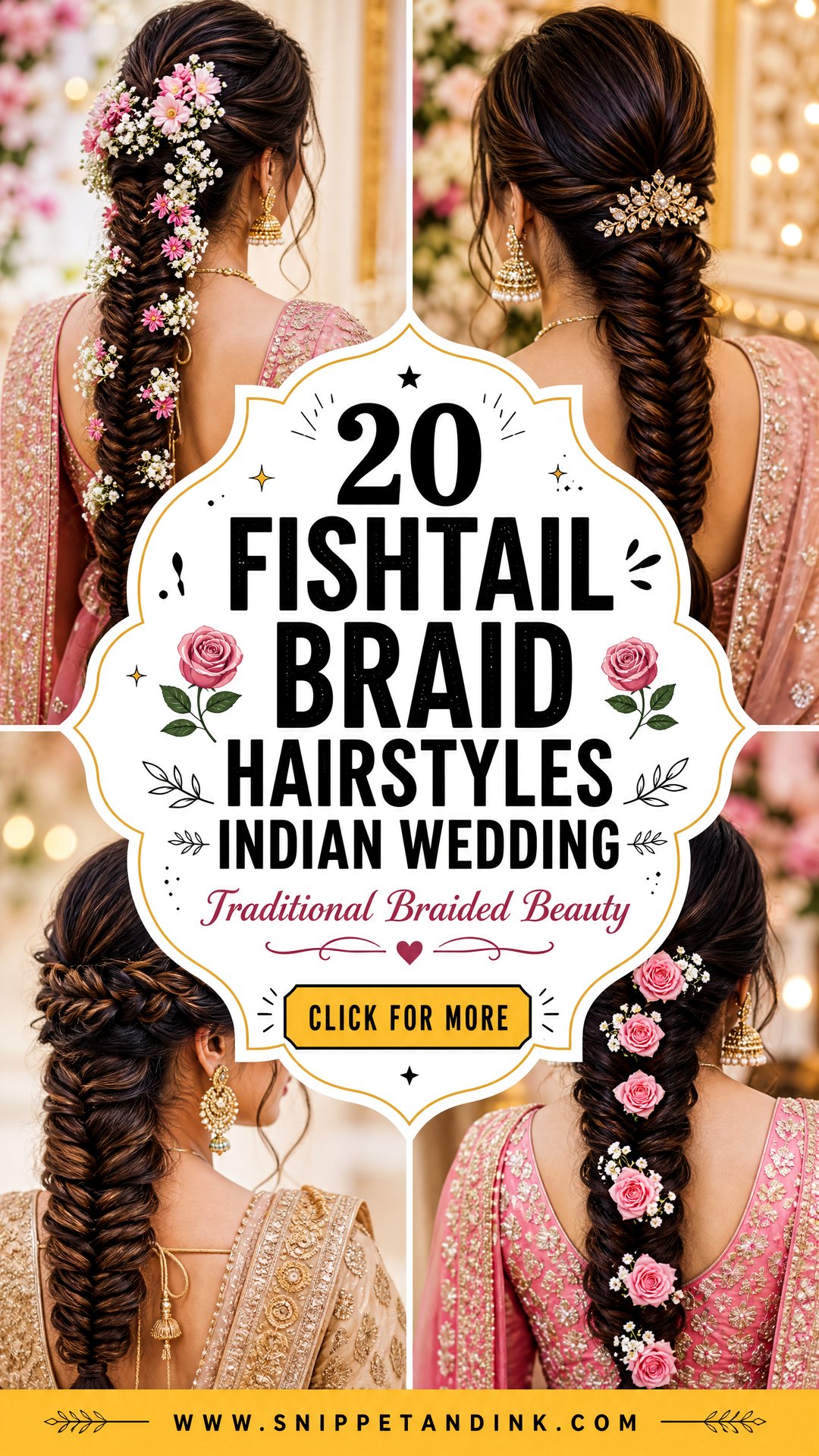 20 Fishtail Braid Hairstyles Indian Wedding Inspo - 20 Fishtail Braid Hairstyles Indian Wedding Inspo