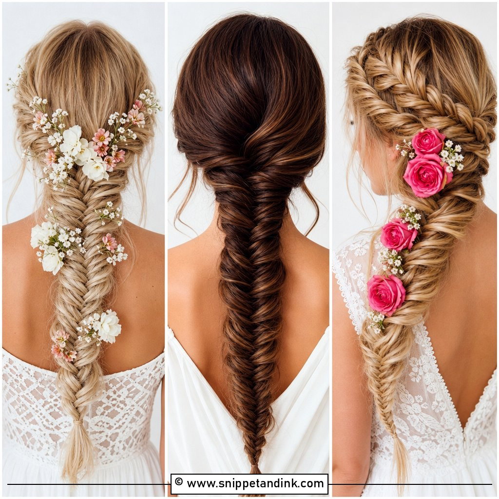 20 Fishtail Braid Hairstyles Indian Wedding Inspo
