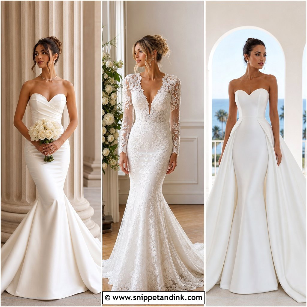 20 Fishtail Wedding Dresses: Elegant, Figure-Flattering Looks