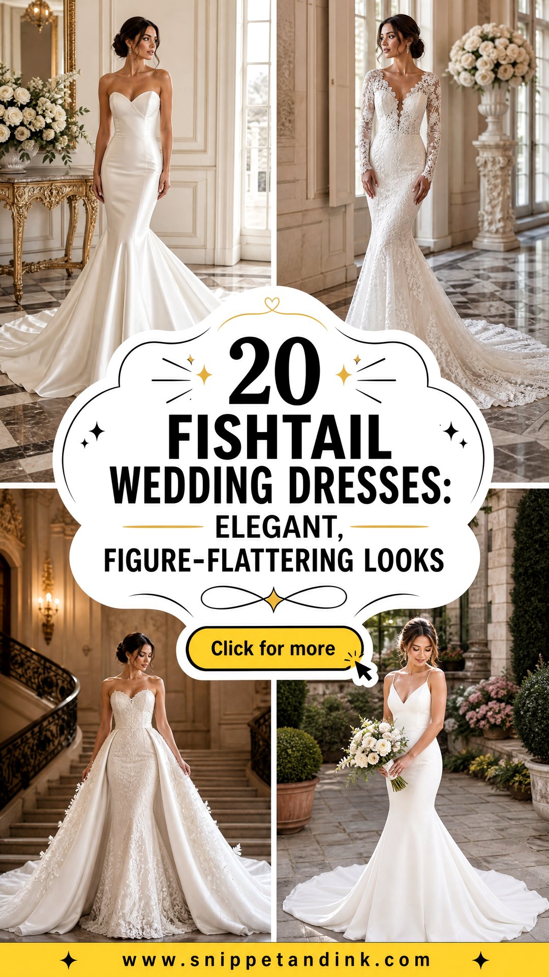 20 Fishtail Wedding Dresses Elegant Figure-Flattering Looks - 20 Fishtail Wedding Dresses: Elegant, Figure-Flattering Looks