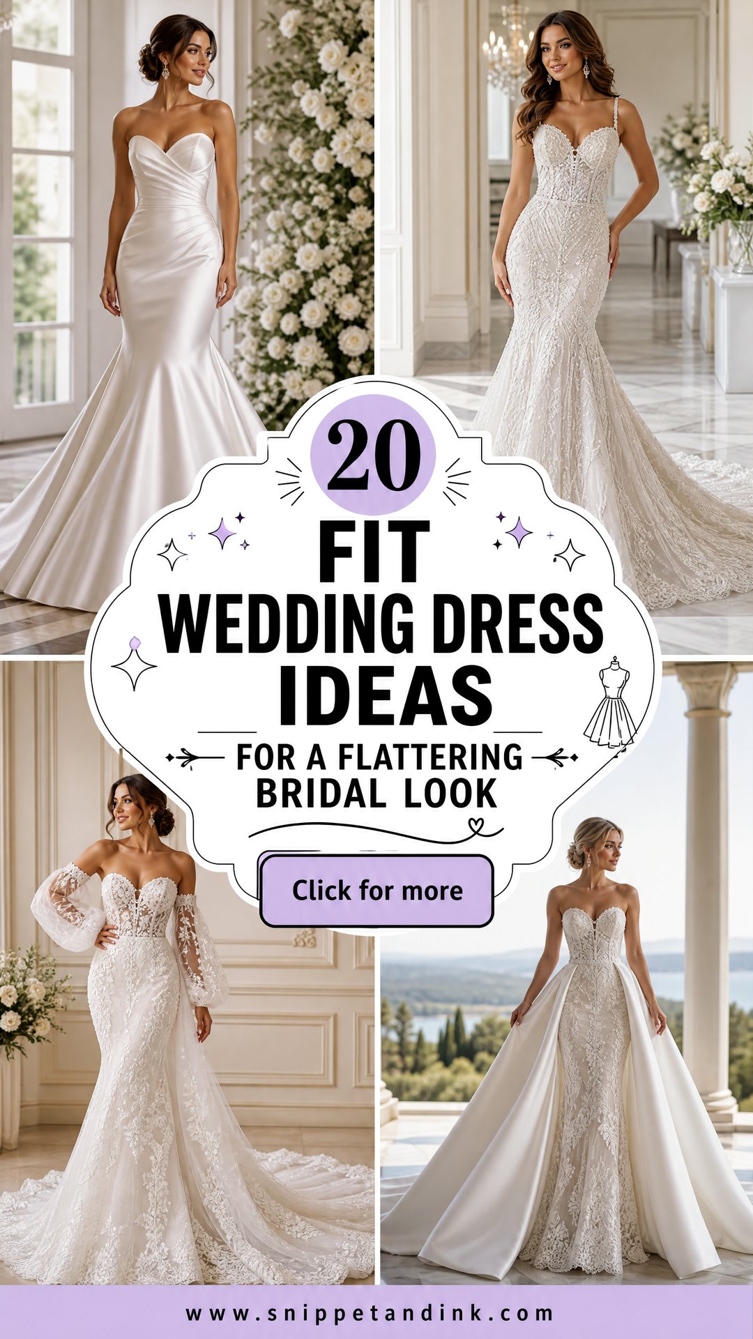 20 Fit Wedding Dress Ideas for a Flattering Bridal Look - 20 Fit Wedding Dress Ideas for a Flattering Bridal Look