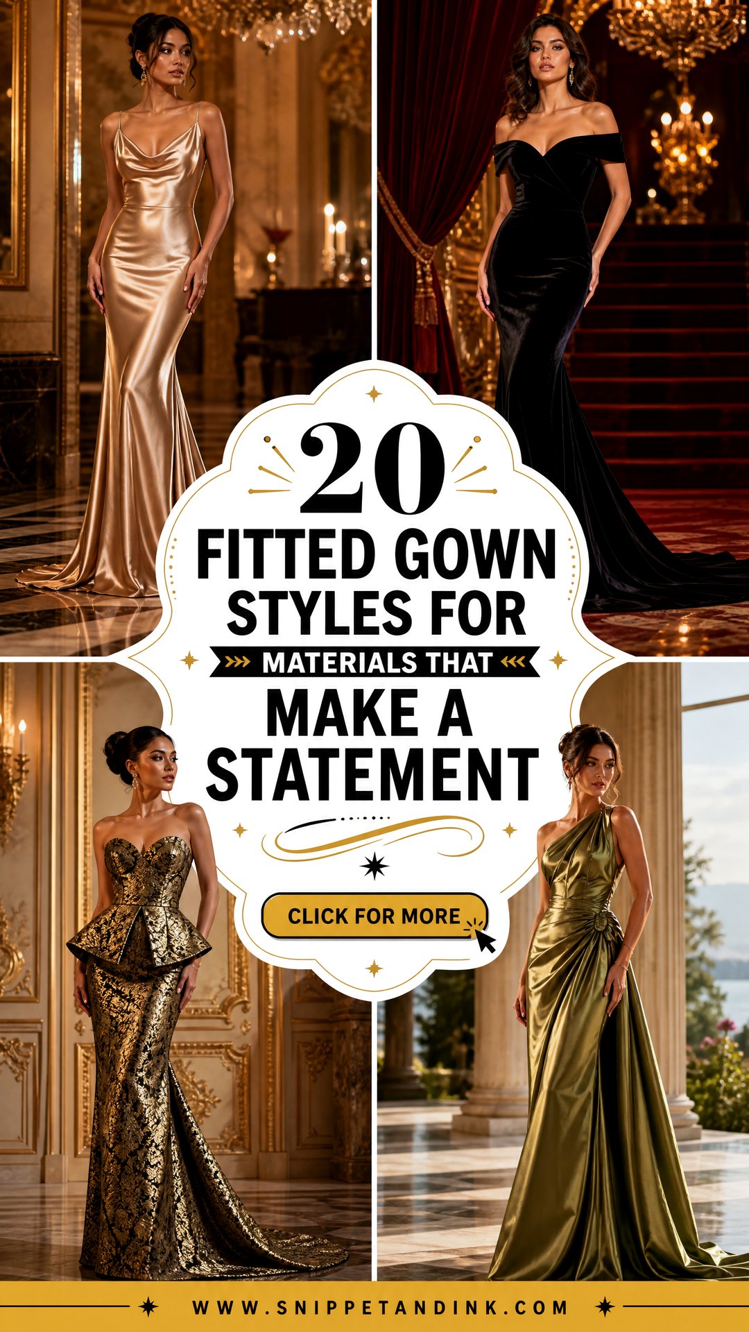 20 Fitted Gown Styles for Materials That Make a Statement - 20 Fitted Gown Styles for Materials That Make a Statement