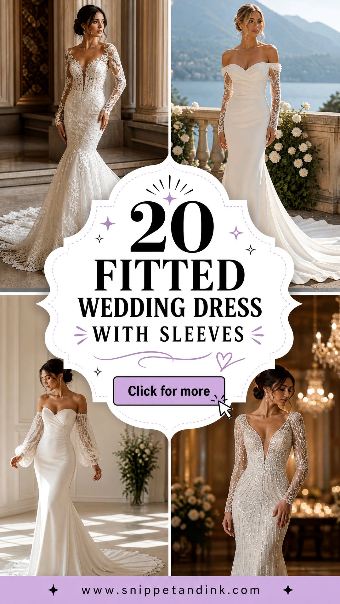 20 Fitted Wedding Dress with Sleeves Chic Bridal Looks - 20 Fitted Wedding Dress with Sleeves: Chic Bridal Looks
