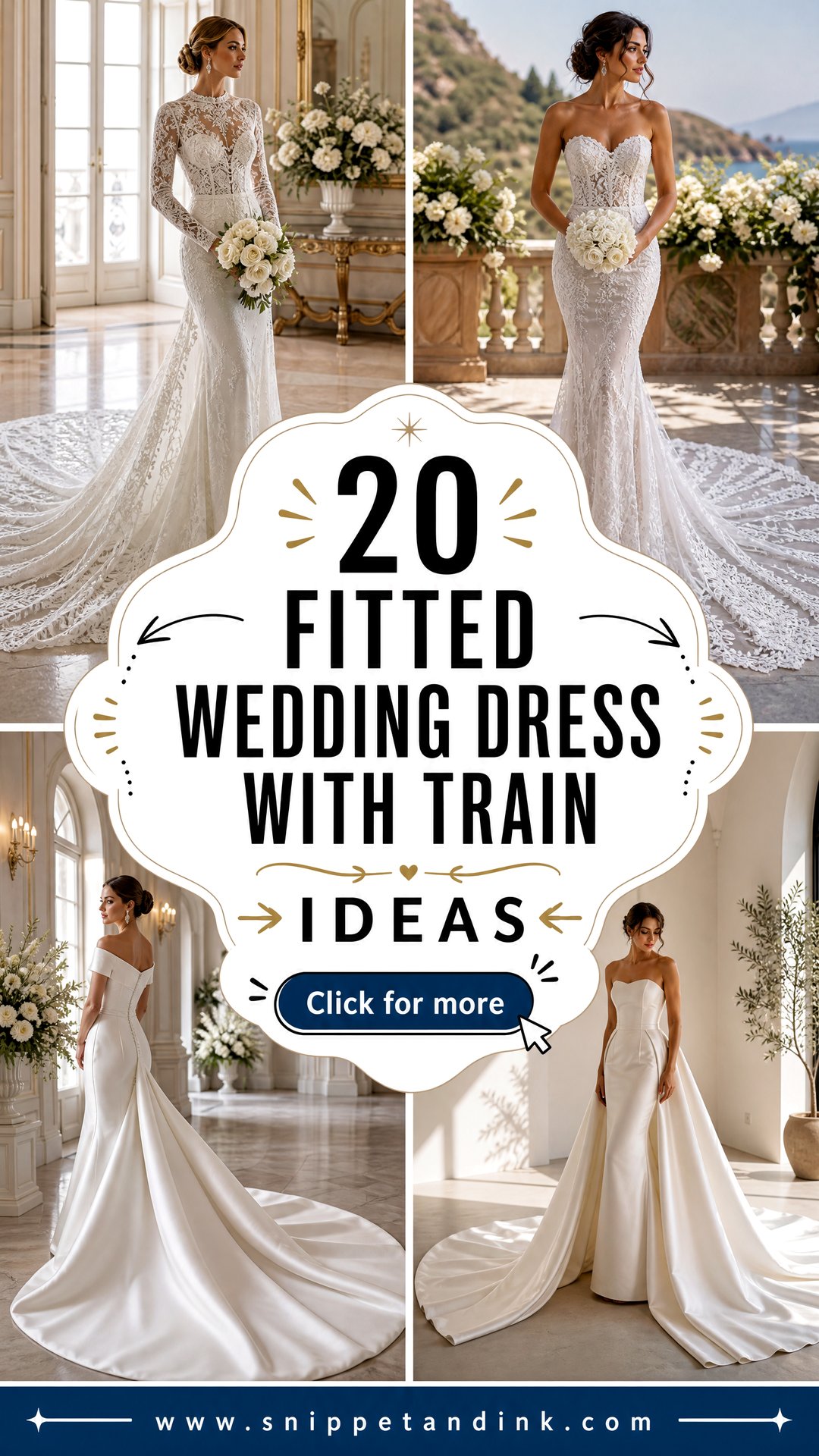 20 Fitted Wedding Dress with Train Ideas Dramatic Bridal Style - 20 Fitted Wedding Dress with Train Ideas: Dramatic Bridal Style