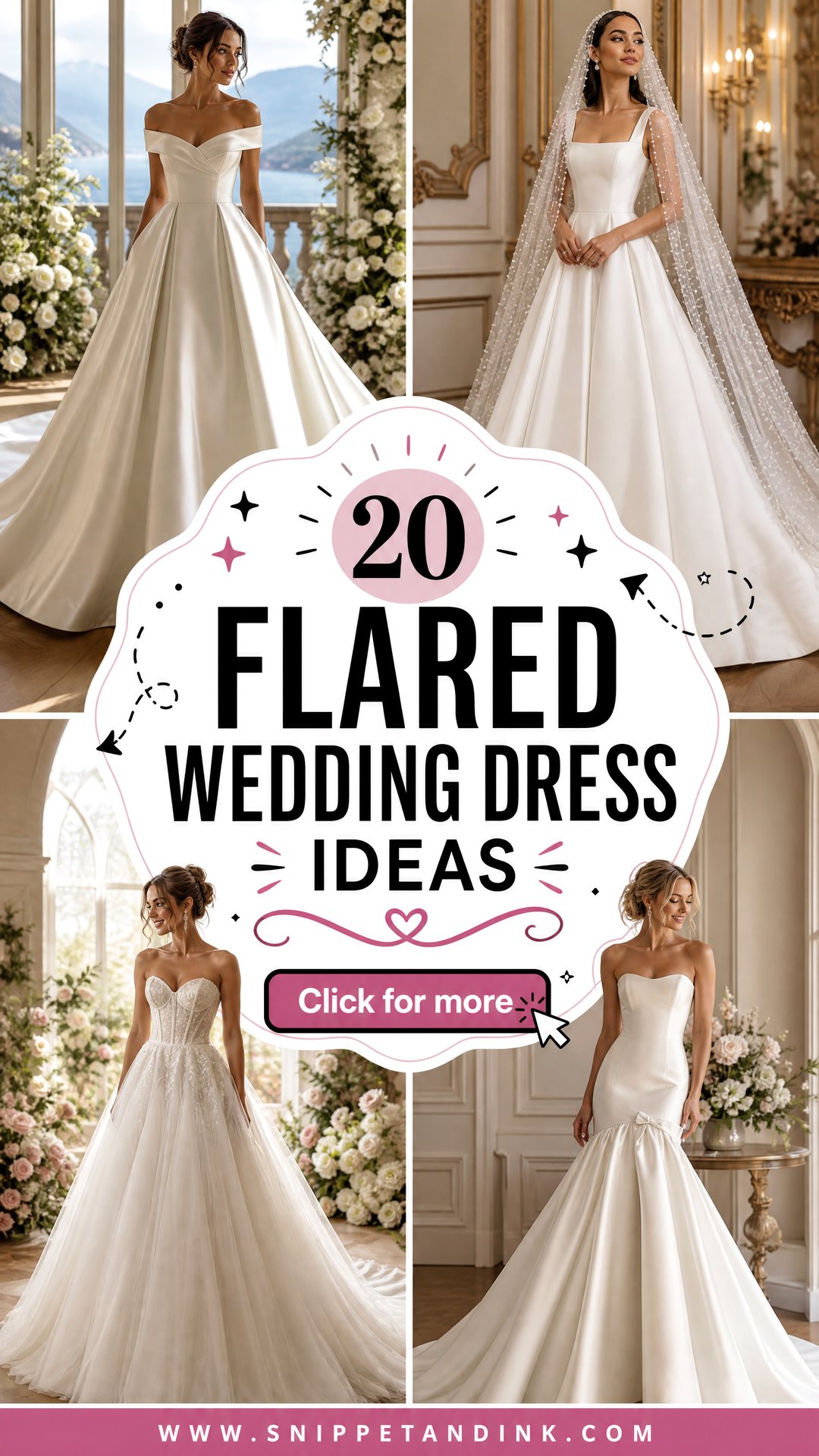 20 Flared Wedding Dress Ideas Elegant Silhouettes for Brides - 20 Flared Wedding Dress Ideas: Elegant Silhouettes for Brides