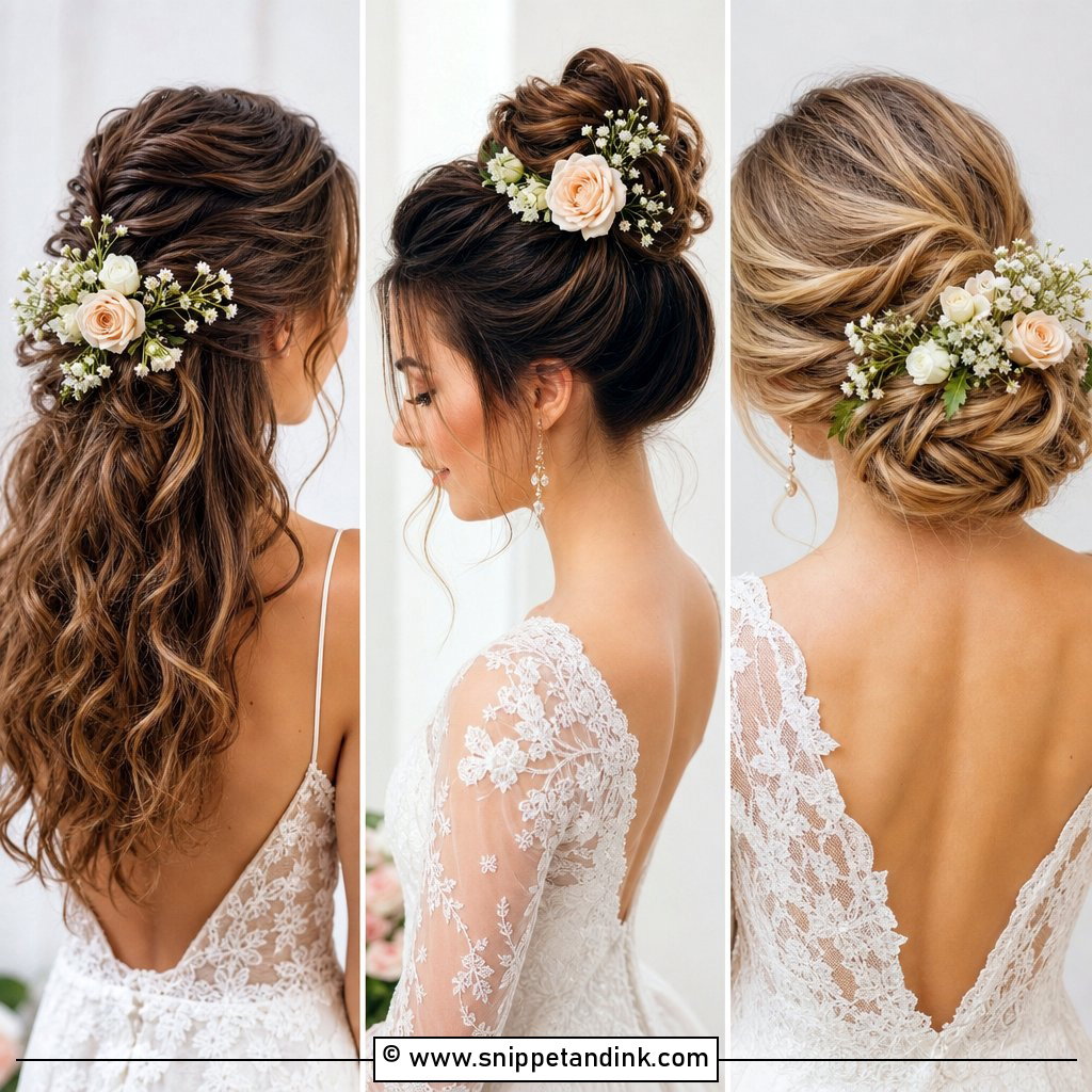 20 Floral Bridal Hair Ideas for Dreamy Wedding Style