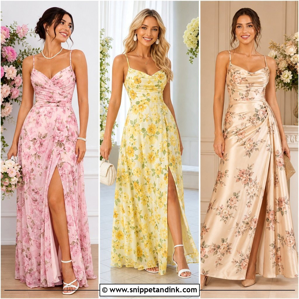 20 Floral Maid of Honor Dress Ideas Bridesmaids Will Love