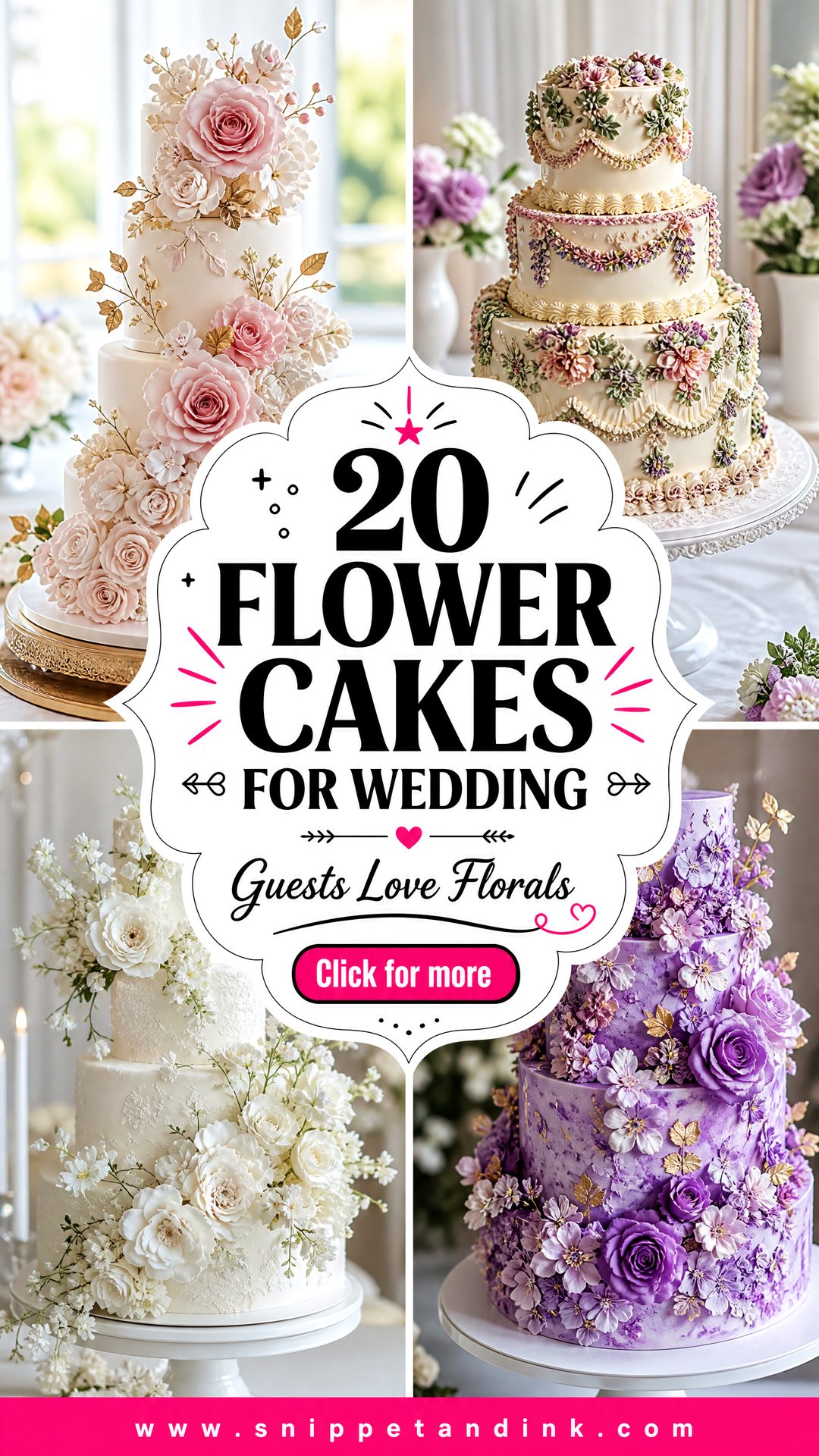 20 Flower Cakes for Wedding Romantic Floral Designs Guests Love - 20 Flower Cakes for Wedding: Romantic Floral Designs Guests Love