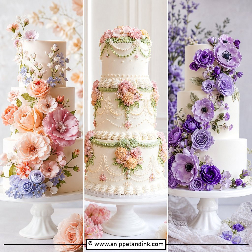 20 Flower Cakes for Wedding Romantic Floral Designs Guests Love