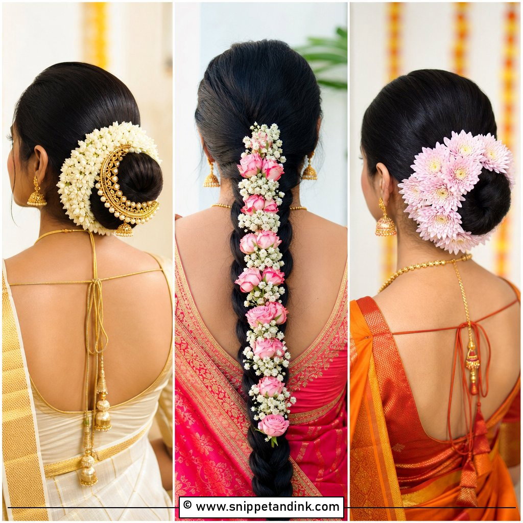 20 Flower Veni for Hair Indian Brides Ideas for Tradition